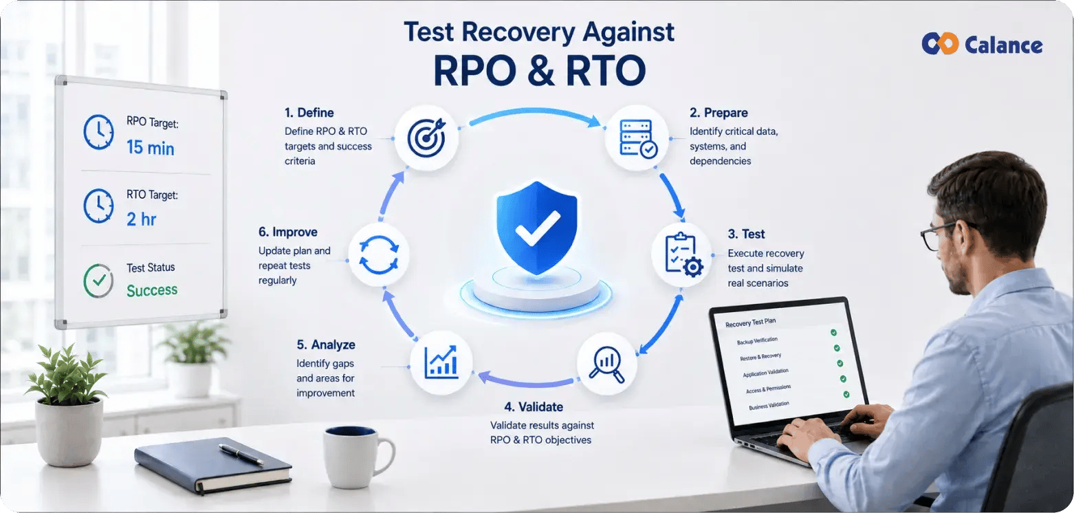 Test Recovery Against RPO and RTO Before a Real Incident